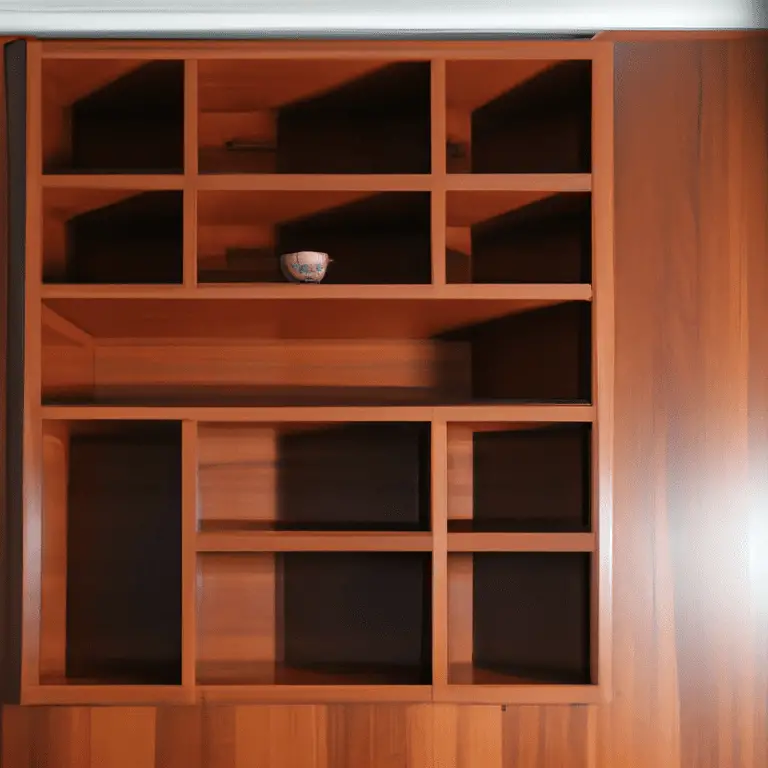 Mahogany: best wood for shelves