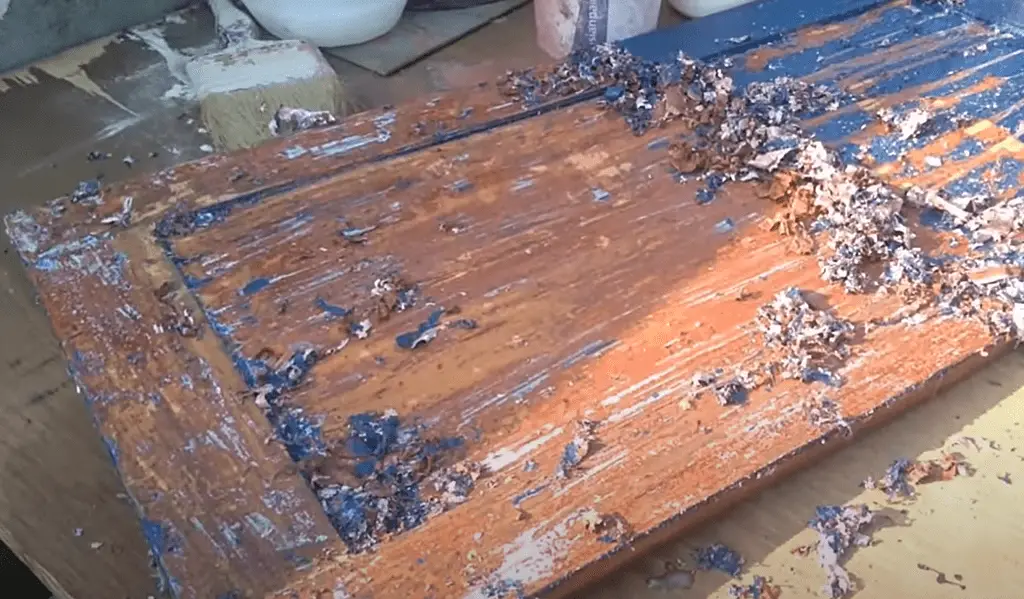 how to strip paint from wood