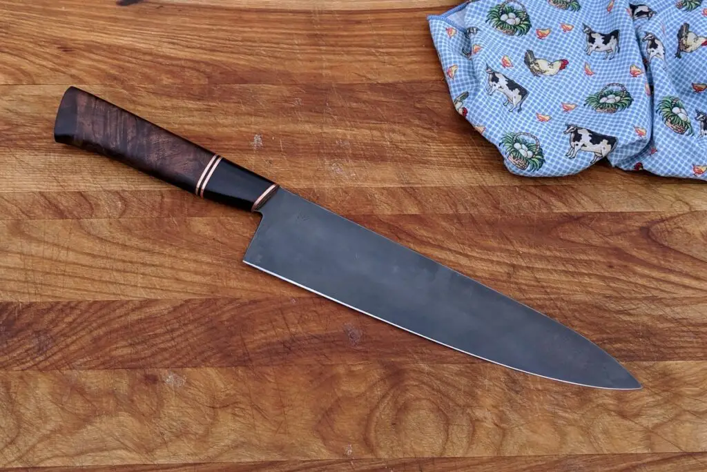 Black walnut knife handle